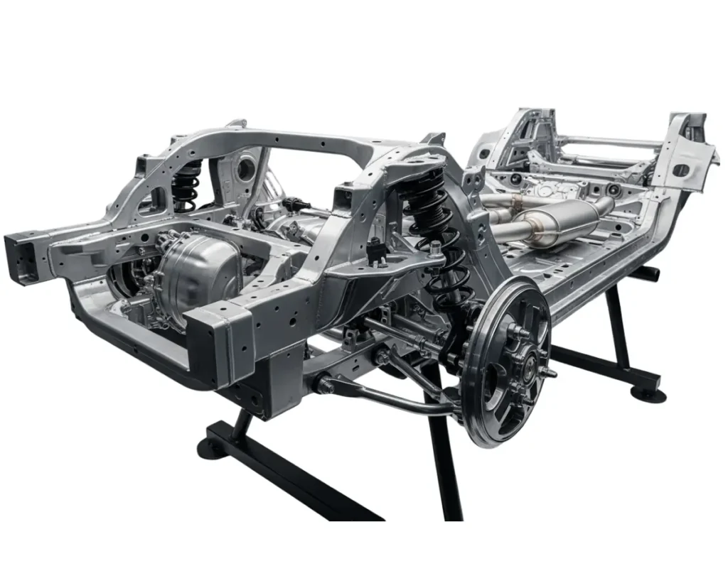 Expert car chassis repair and alignment in Dubai