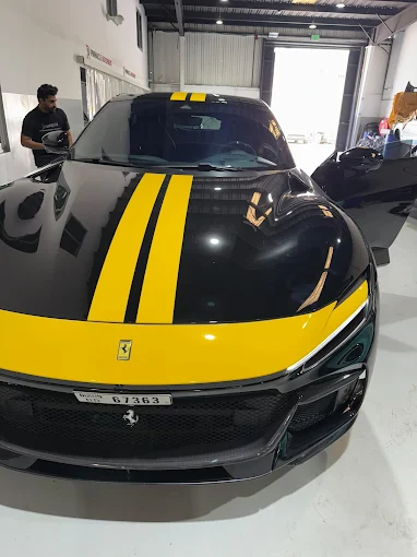 Ferrari AC system repair service in Dubai workshop