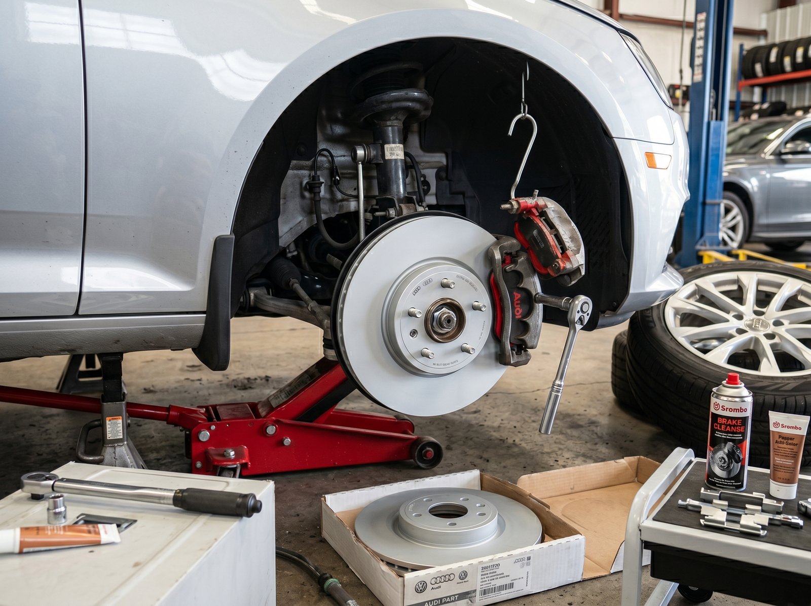 Audi Front Brake Discs Replacement