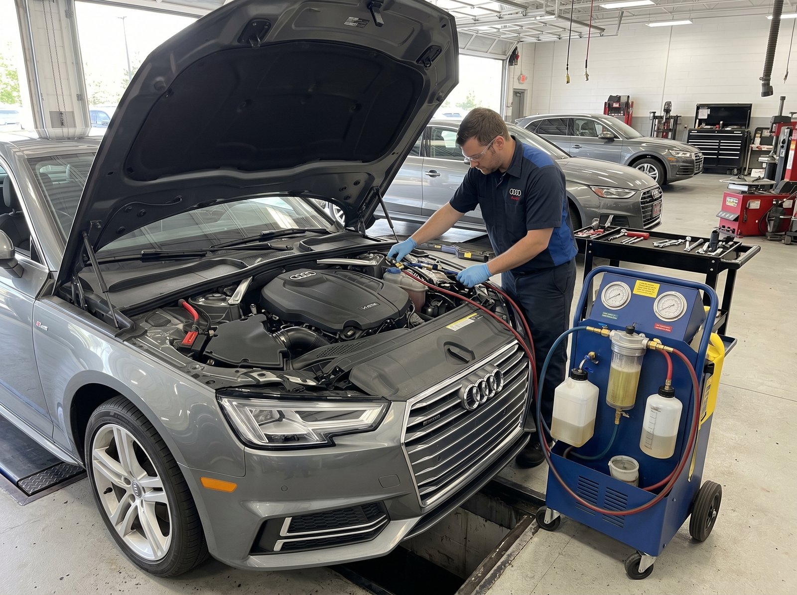 Audi AC System Flushing