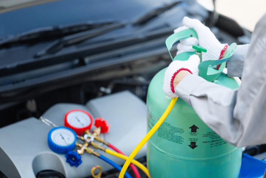 car ac gas top up