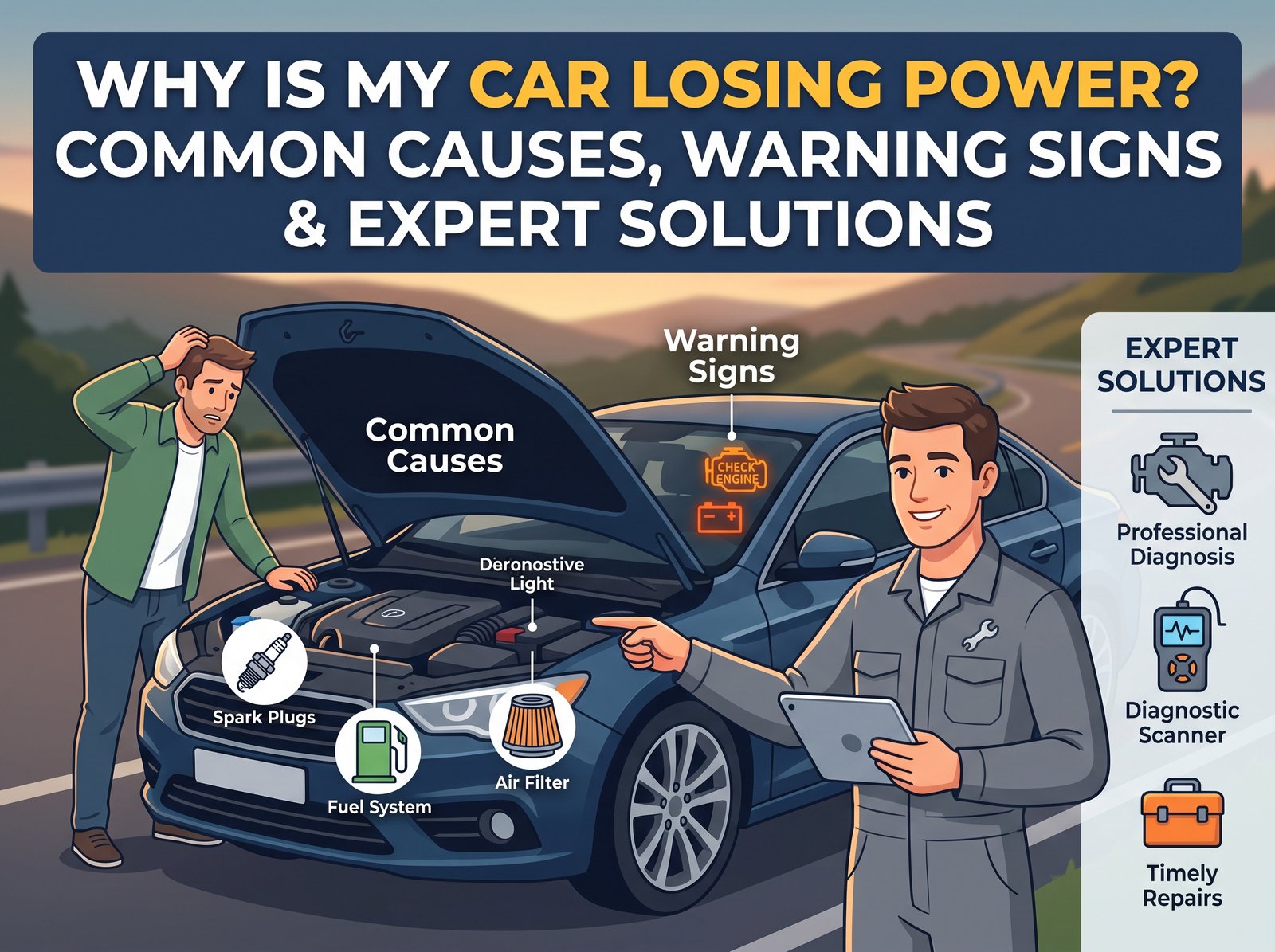 Why Is My Car Losing Power? Common Causes, Warning Signs & Expert Solutions