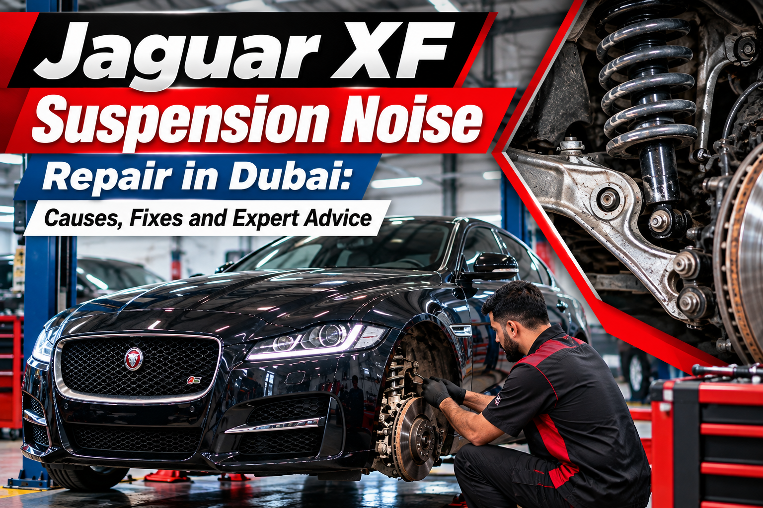 Jaguar XF Suspension Noise Repair in Dubai: Causes, Fixes and Expert Advice