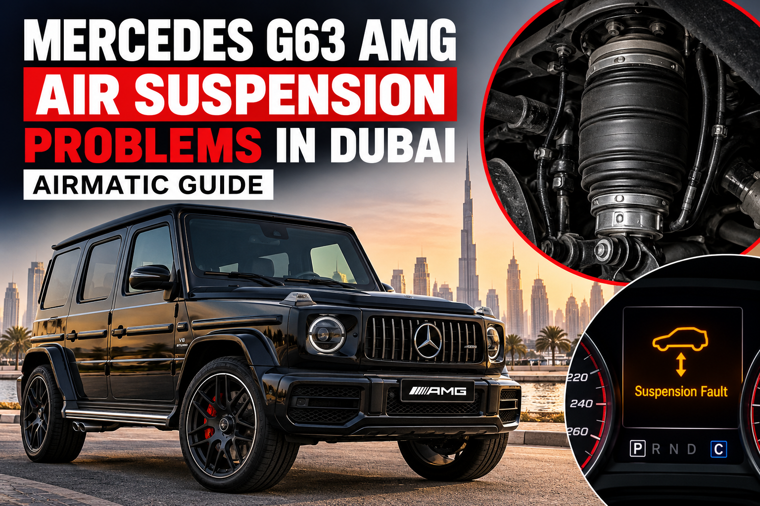 Mercedes G63 AMG Air Suspension Problems in Dubai: AIRMATIC Guide