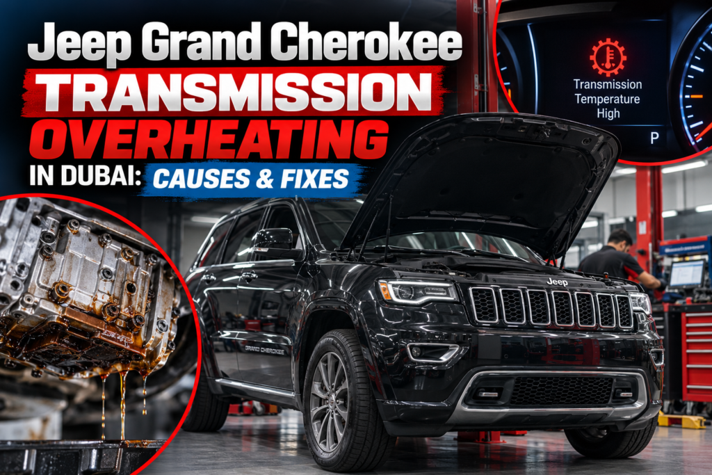Jeep Grand Cherokee transmission overheating in Dubai, causes and fixes by Auto Doctor